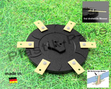 Messerscheibe 6 Klingen Messerteller für Bosch Indego XS S M 300 350 400 500 700